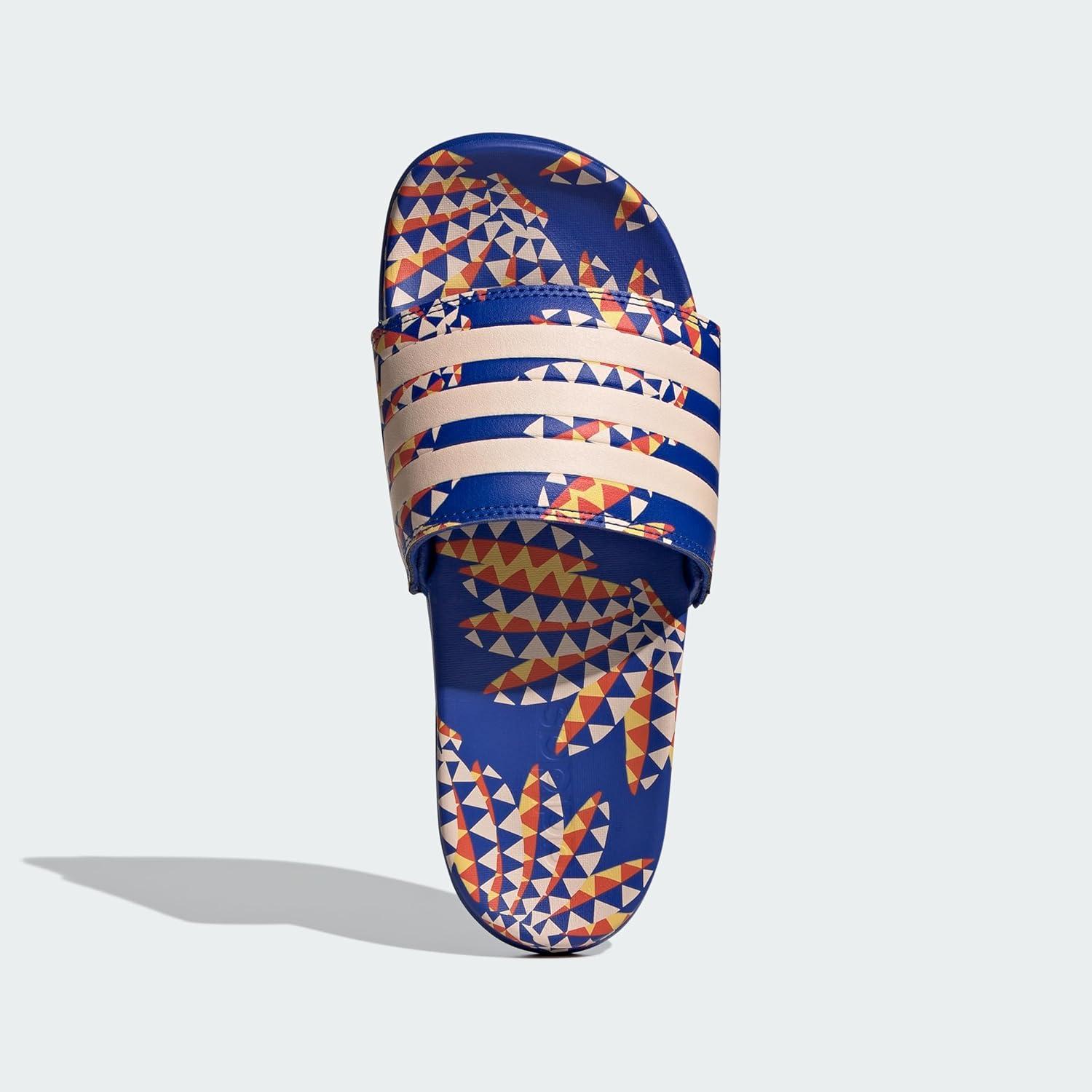 imageadidas Womens Adilette Comfort Slide SandalBold BlueBliss OrangeBold Blue