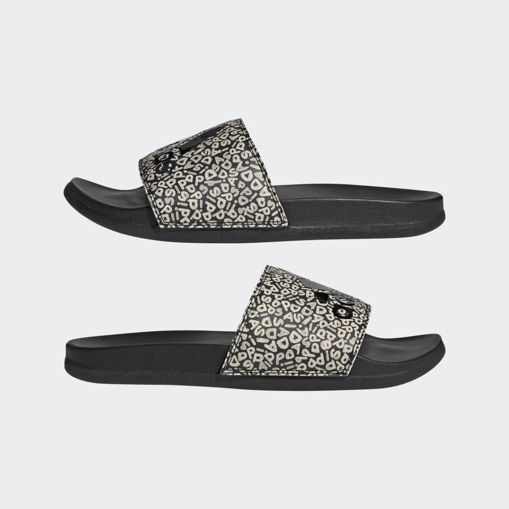imageadidas Womens Adilette Comfort Slide SandalCore BlackCore BlackWonder White