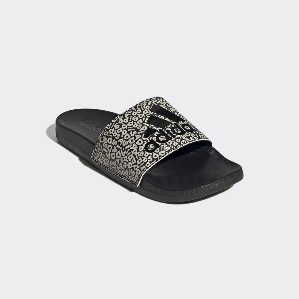 imageadidas Womens Adilette Comfort Slide SandalCore BlackCore BlackWonder White