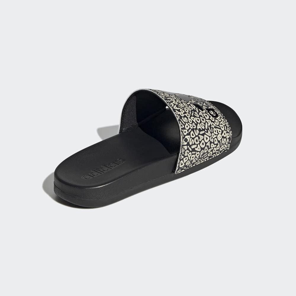 imageadidas Womens Adilette Comfort Slide SandalCore BlackCore BlackWonder White
