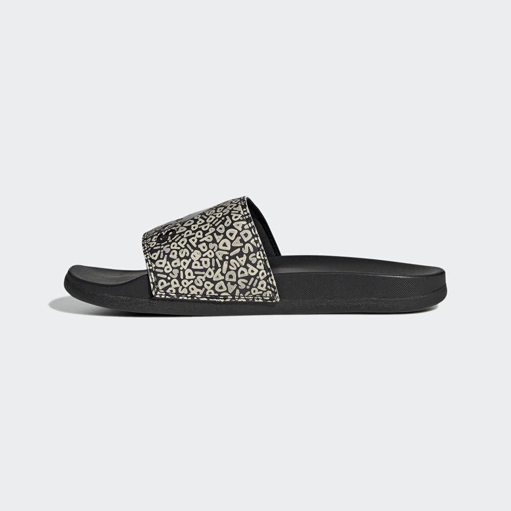 imageadidas Womens Adilette Comfort Slide SandalCore BlackCore BlackWonder White
