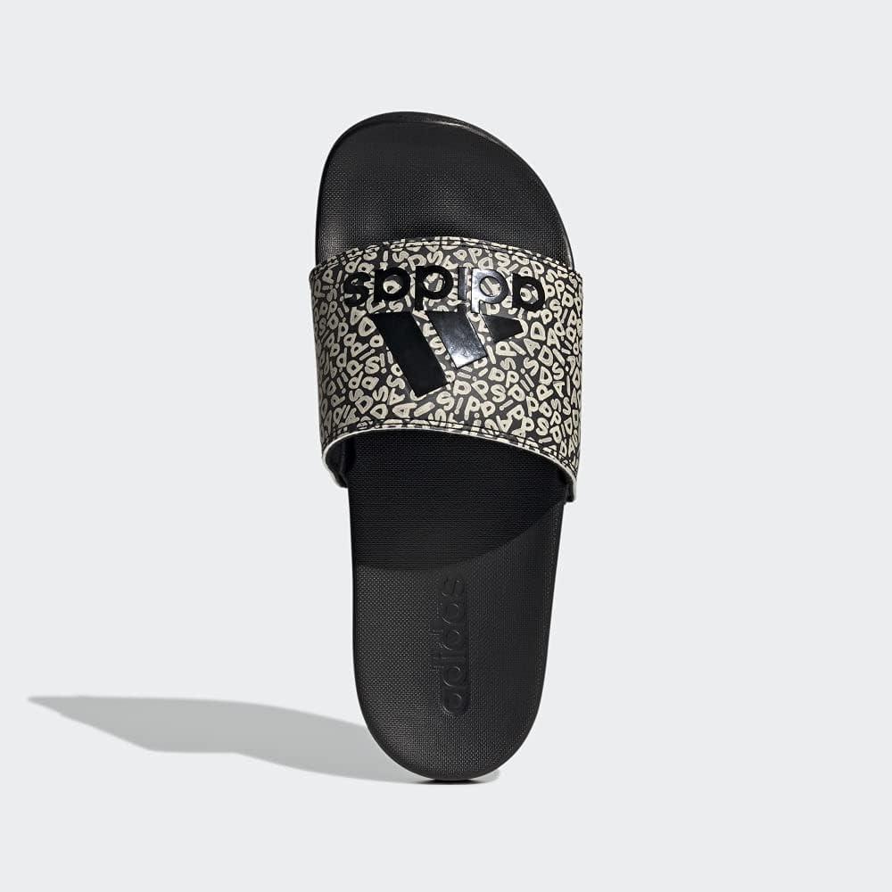 imageadidas Womens Adilette Comfort Slide SandalCore BlackCore BlackWonder White