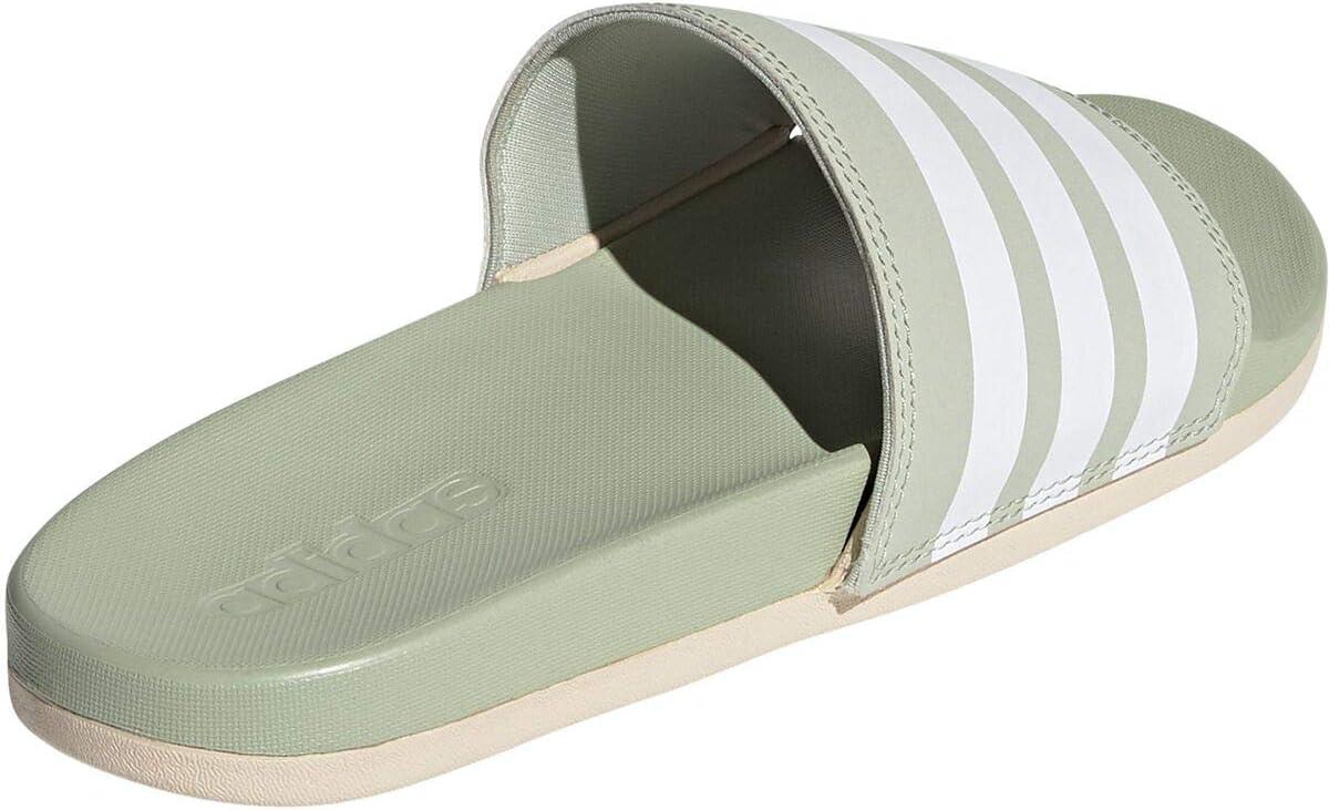 imageadidas Womens Adilette Comfort Slide SandalHalo GreenWhiteHalo Ivory