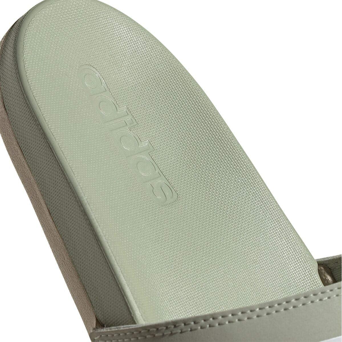 imageadidas Womens Adilette Comfort Slide SandalHalo GreenWhiteHalo Ivory
