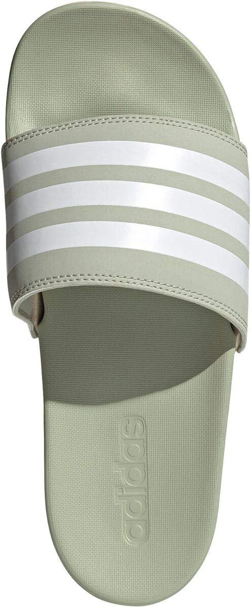 imageadidas Womens Adilette Comfort Slide SandalHalo GreenWhiteHalo Ivory
