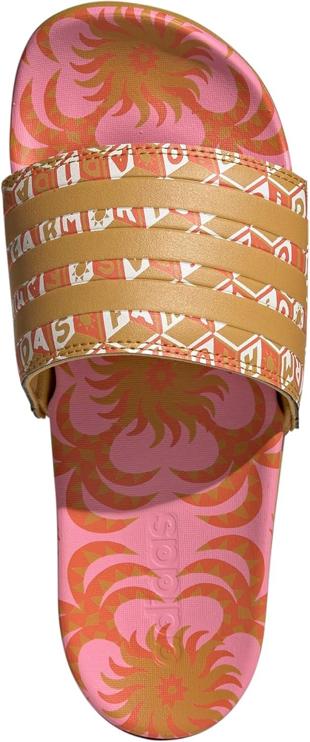 imageadidas Womens Adilette Comfort Slide SandalSemi PinkVictory GoldVictory Gold