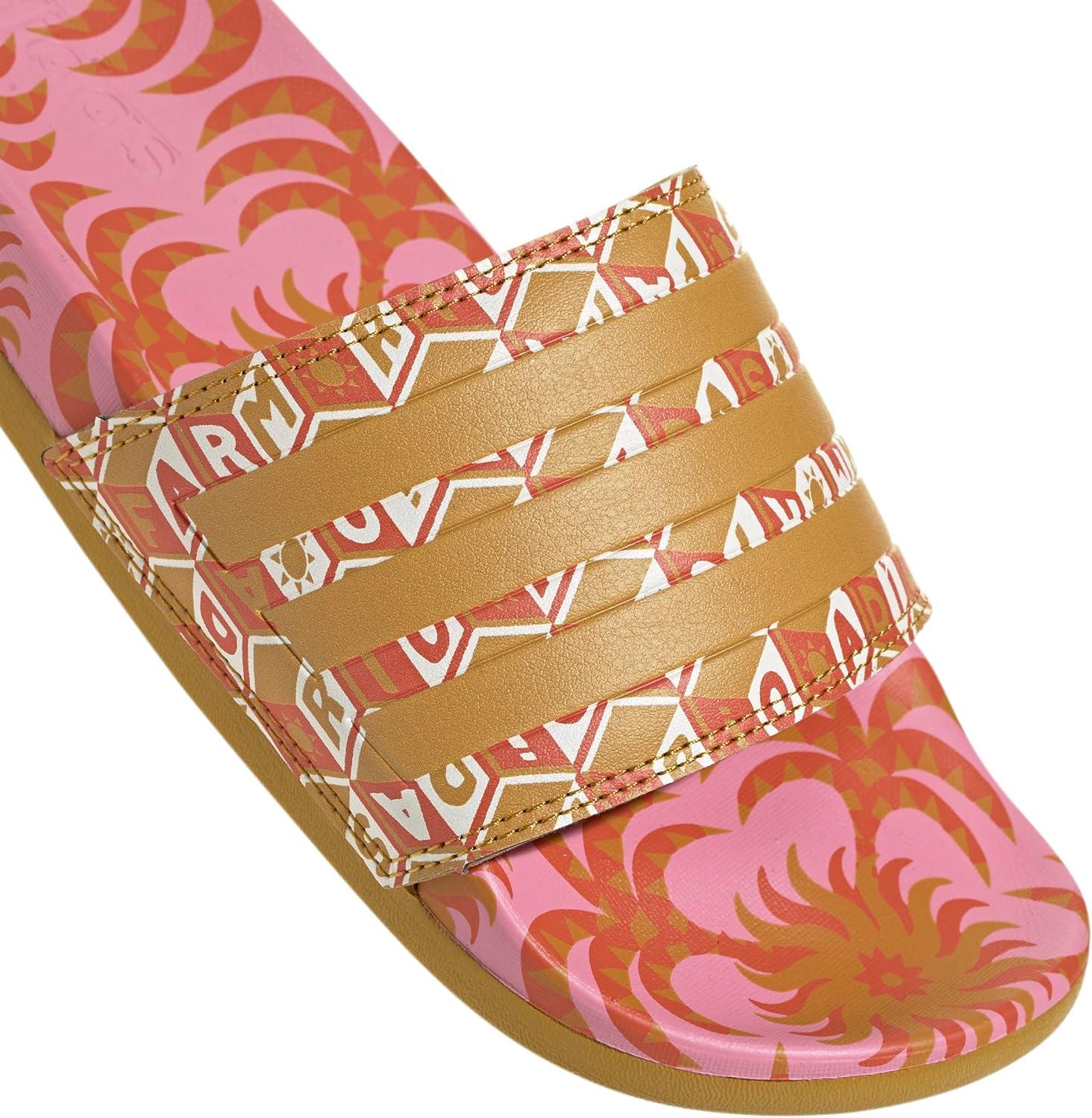 imageadidas Womens Adilette Comfort Slide SandalSemi PinkVictory GoldVictory Gold