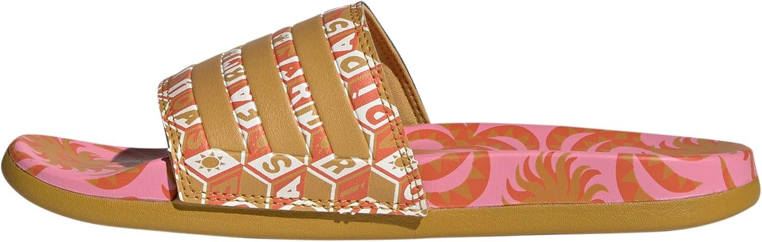 imageadidas Womens Adilette Comfort Slide SandalSemi PinkVictory GoldVictory Gold