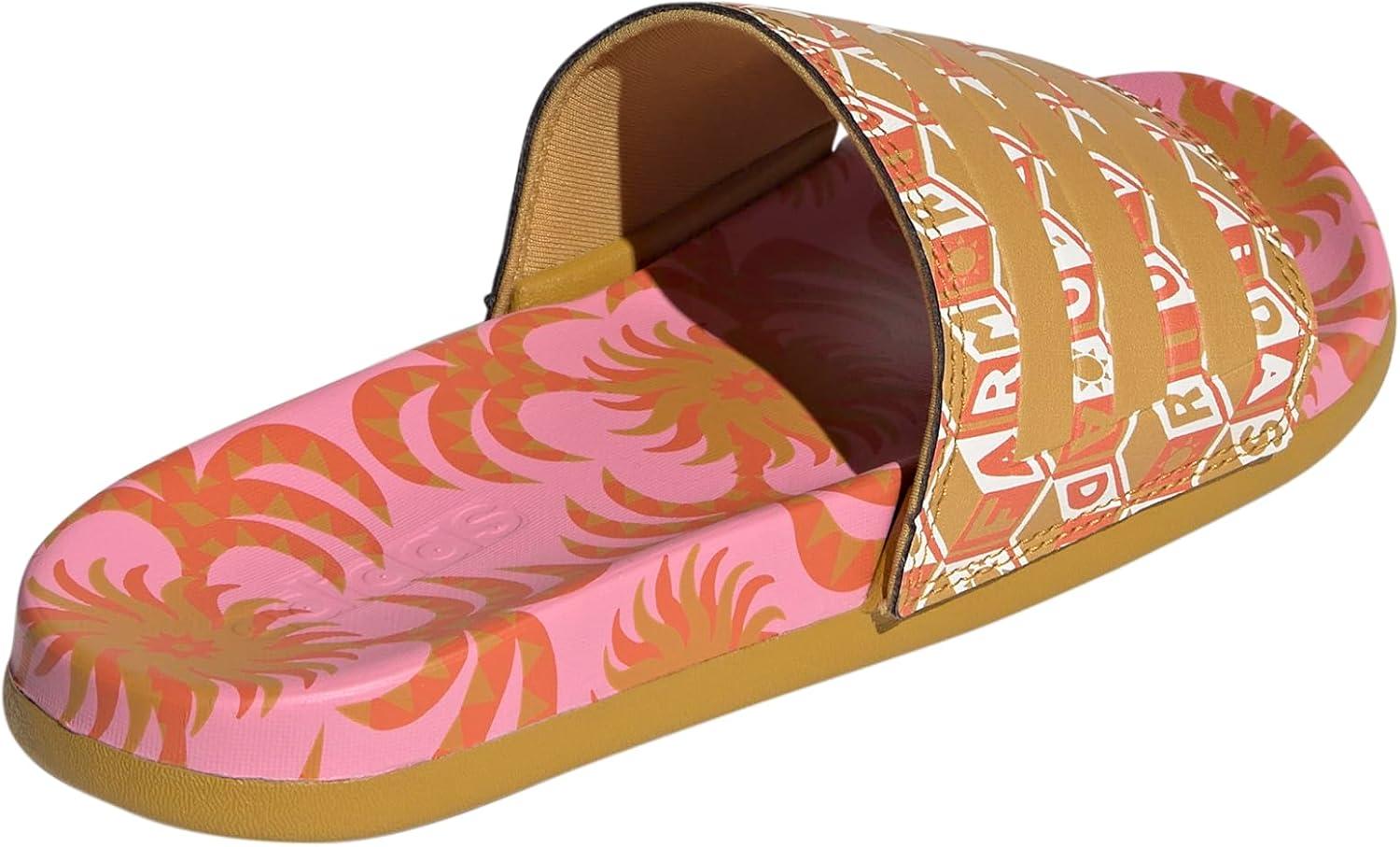 imageadidas Womens Adilette Comfort Slide SandalSemi PinkVictory GoldVictory Gold