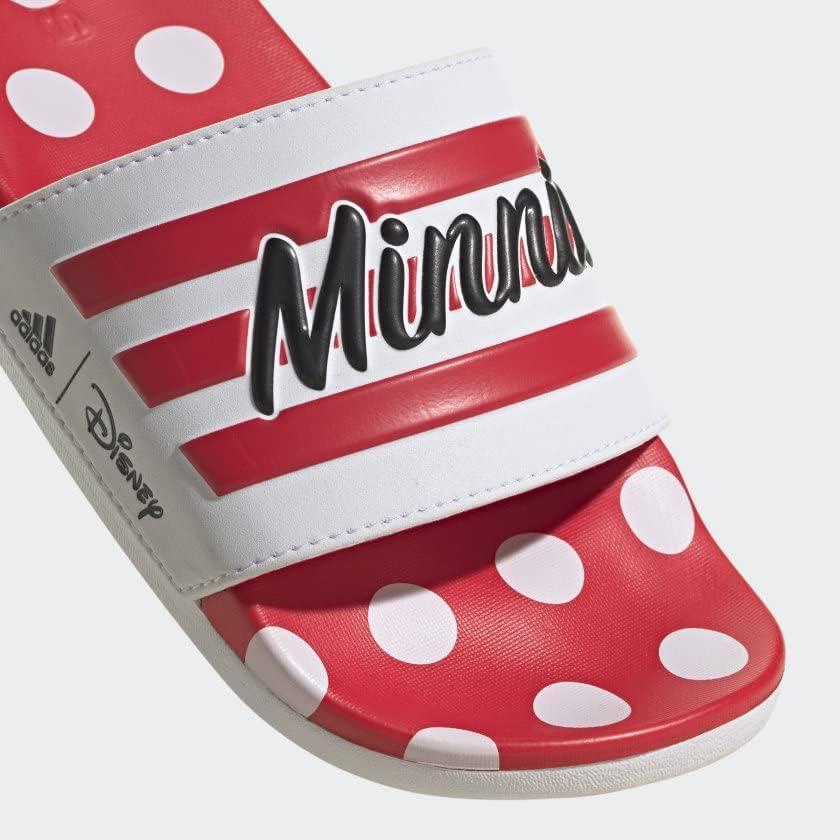 imageadidas Womens Adilette Comfort Slide SandalWhiteRay RedCore Black
