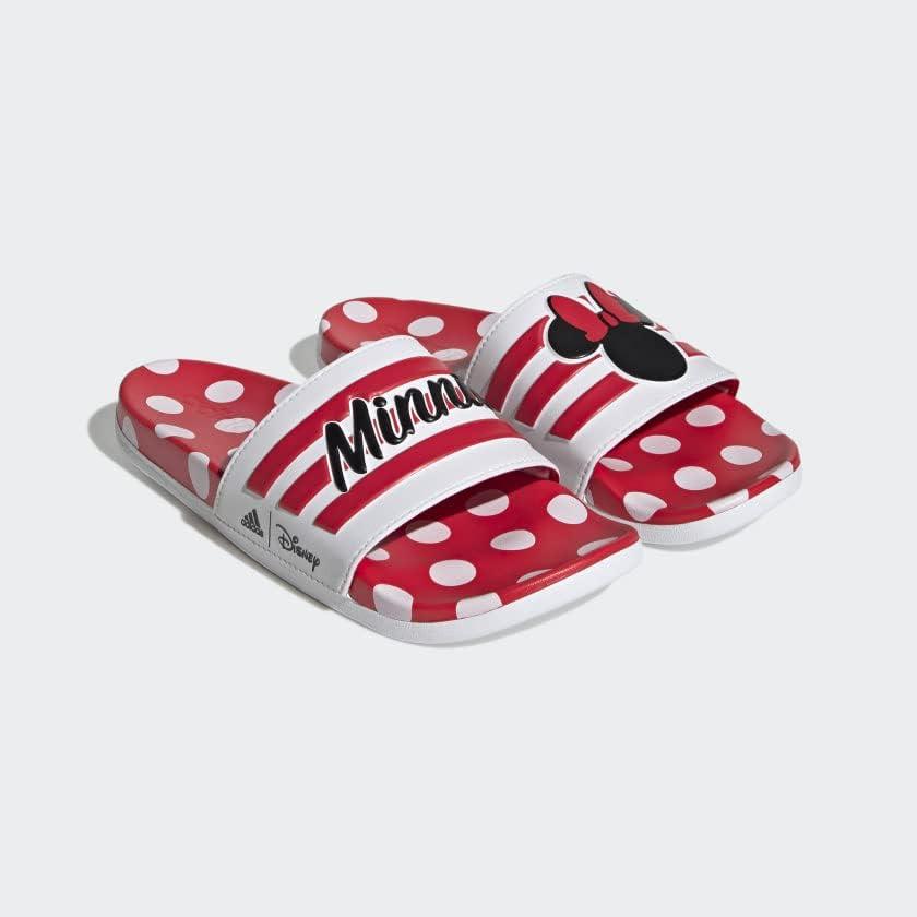 imageadidas Womens Adilette Comfort Slide SandalWhiteRay RedCore Black