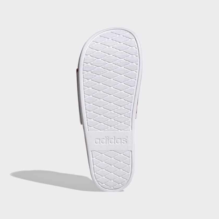 imageadidas Womens Adilette Comfort Slide SandalWhiteRay RedCore Black