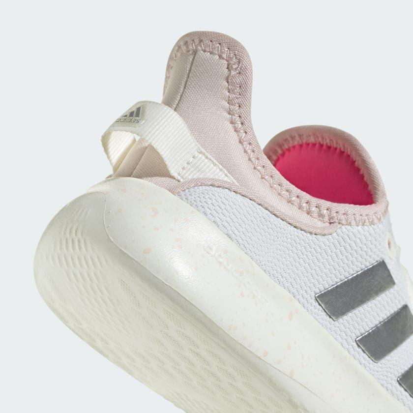 imageadidas Womens Cloudfoam Pure Running ShoeOff WhiteSilver MetallicPutty Mauve