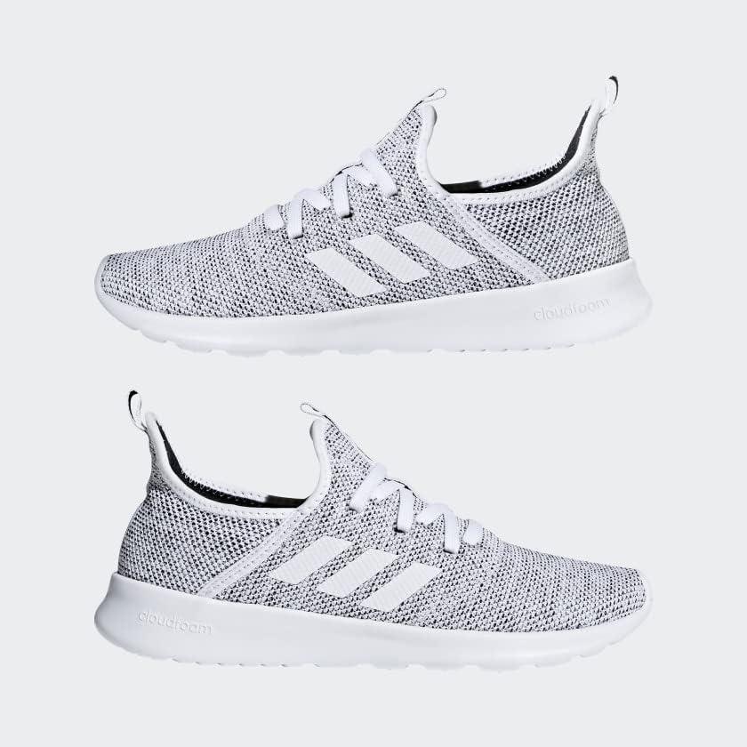 imageadidas Womens CloudfoamPure Running ShoeWhiteWhiteBlack