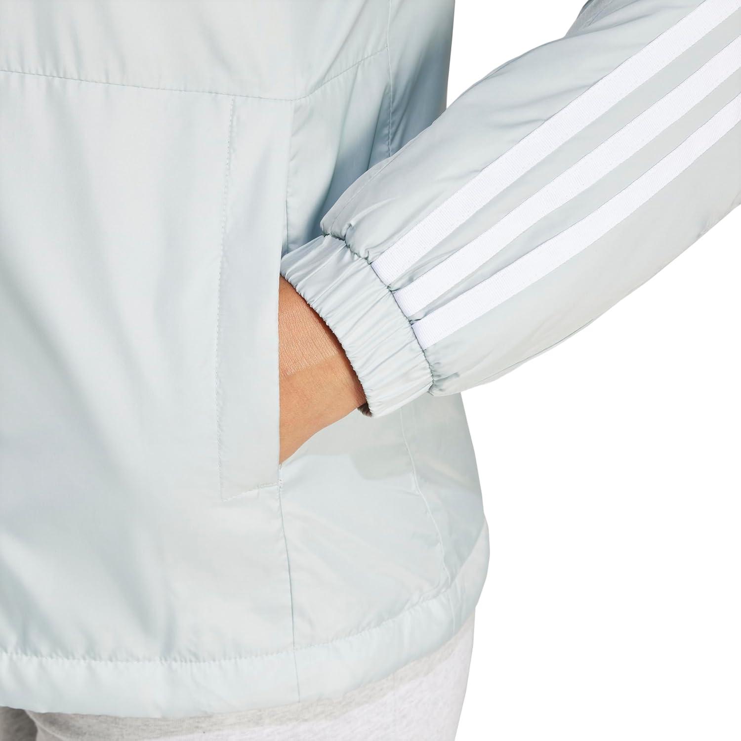 imageadidas Womens Essentials 3Stripes Insulated Hooded JacketWonder Silver