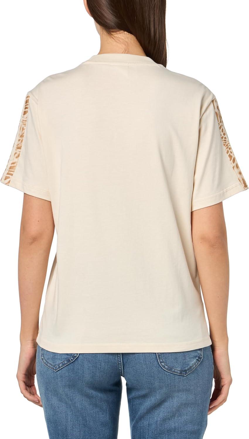 imageadidas Womens Essentials Leopard Print TShirtWonder WhiteWonder White