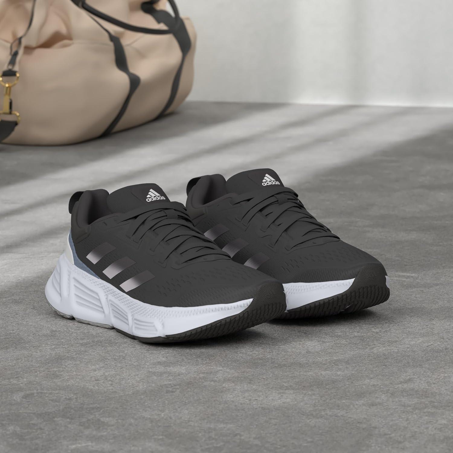 imageadidas Womens QuestarRunning ShoeBlackWhiteGrey