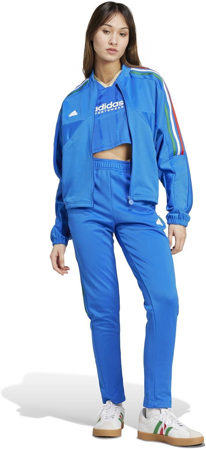 imageadidas Womens Tiro Cut 3Stripes Track PantsBlueGreenWhite