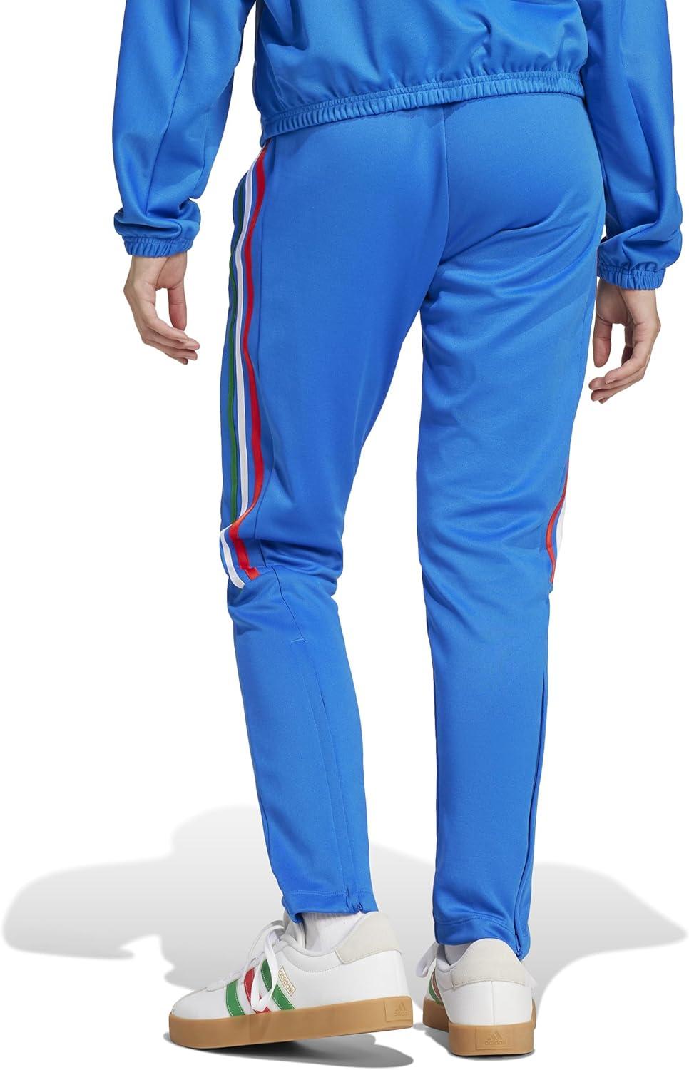 imageadidas Womens Tiro Cut 3Stripes Track PantsBlueGreenWhite