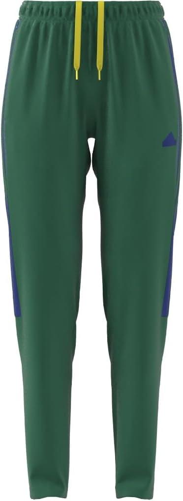 imageadidas Womens Tiro Cut 3Stripes Track PantsBold GreenBright YellowBold Blue