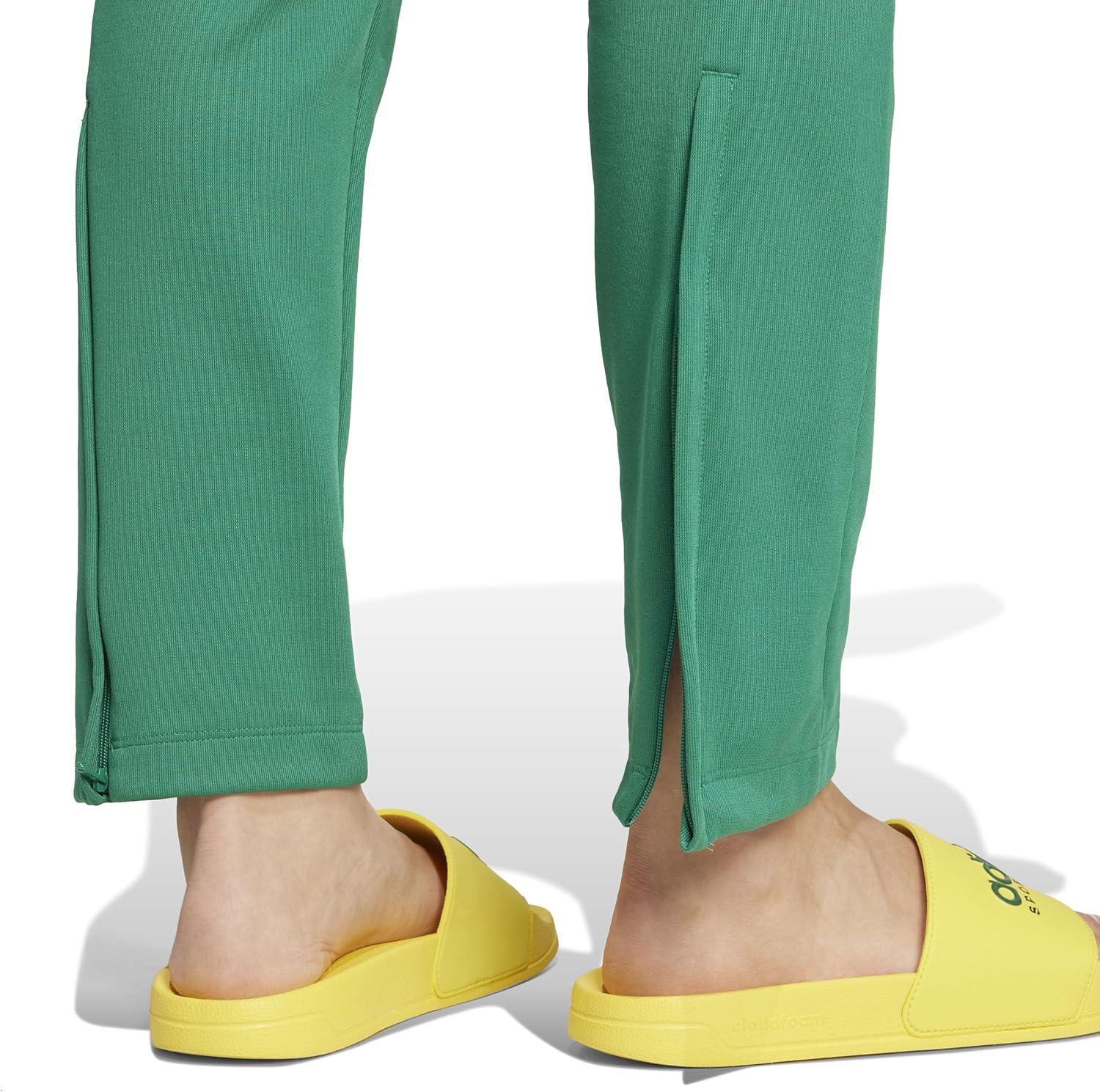 imageadidas Womens Tiro Cut 3Stripes Track PantsBold GreenBright YellowBold Blue