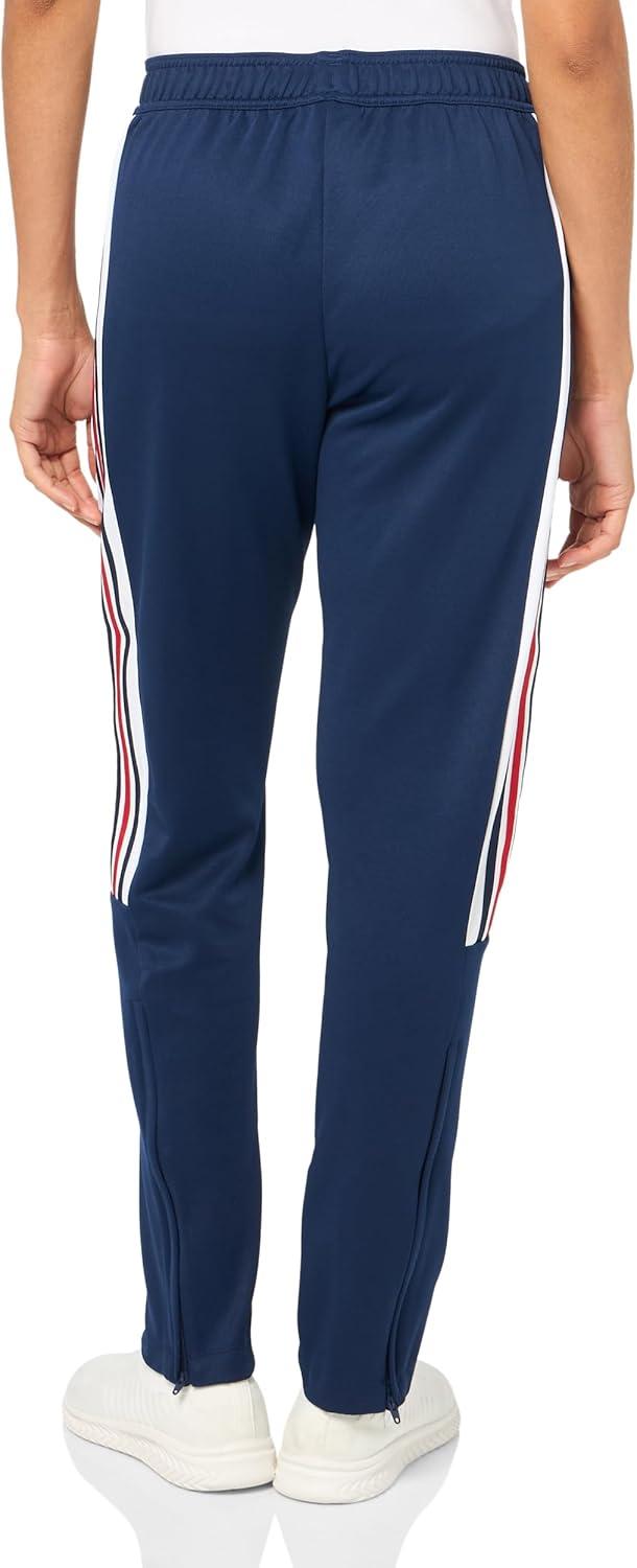 imageadidas Womens Tiro Cut 3Stripes Track PantsTeam Navy BlueWhiteBetter Scarlet