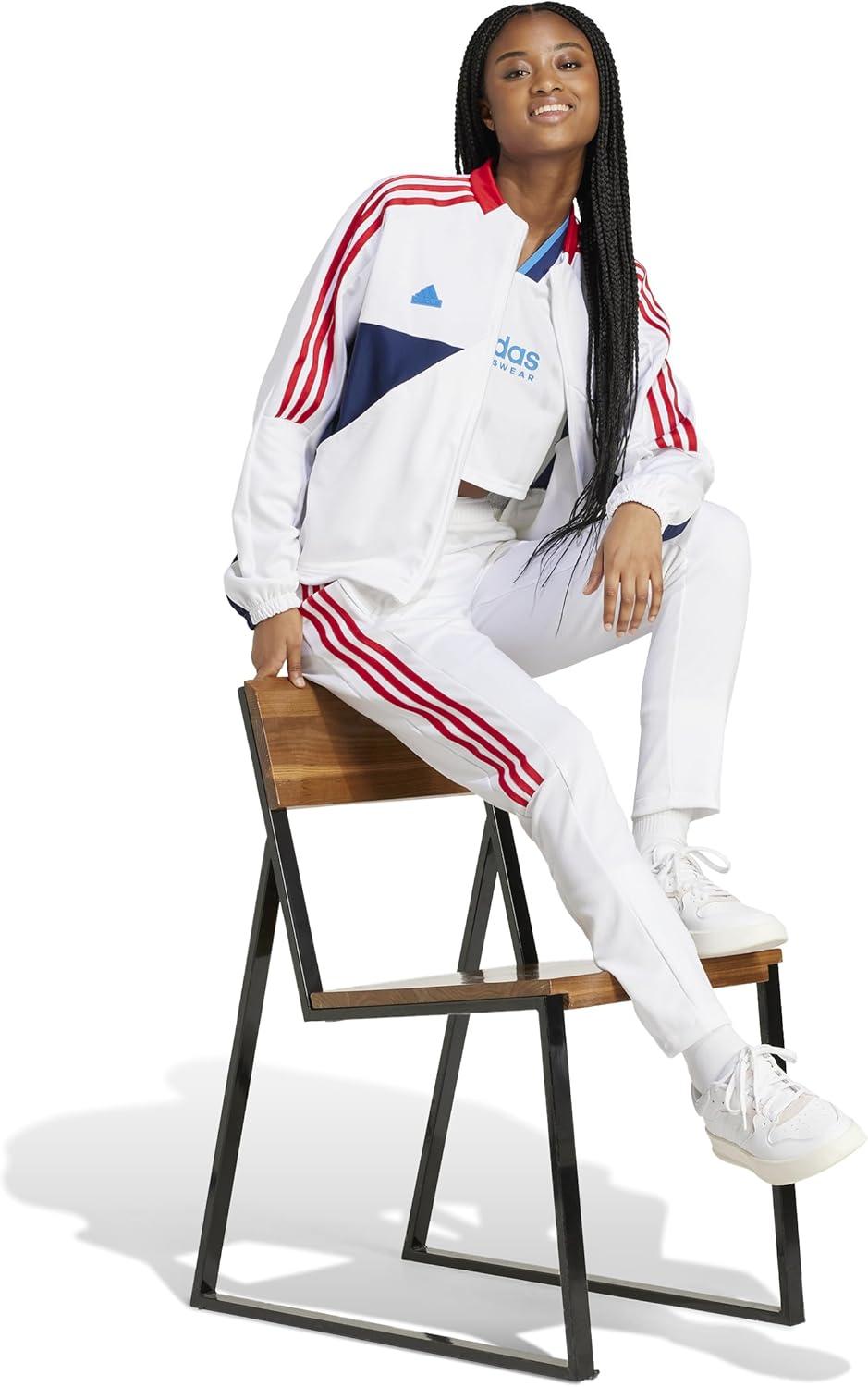 imageadidas Womens Tiro Cut 3Stripes Track PantsWhite