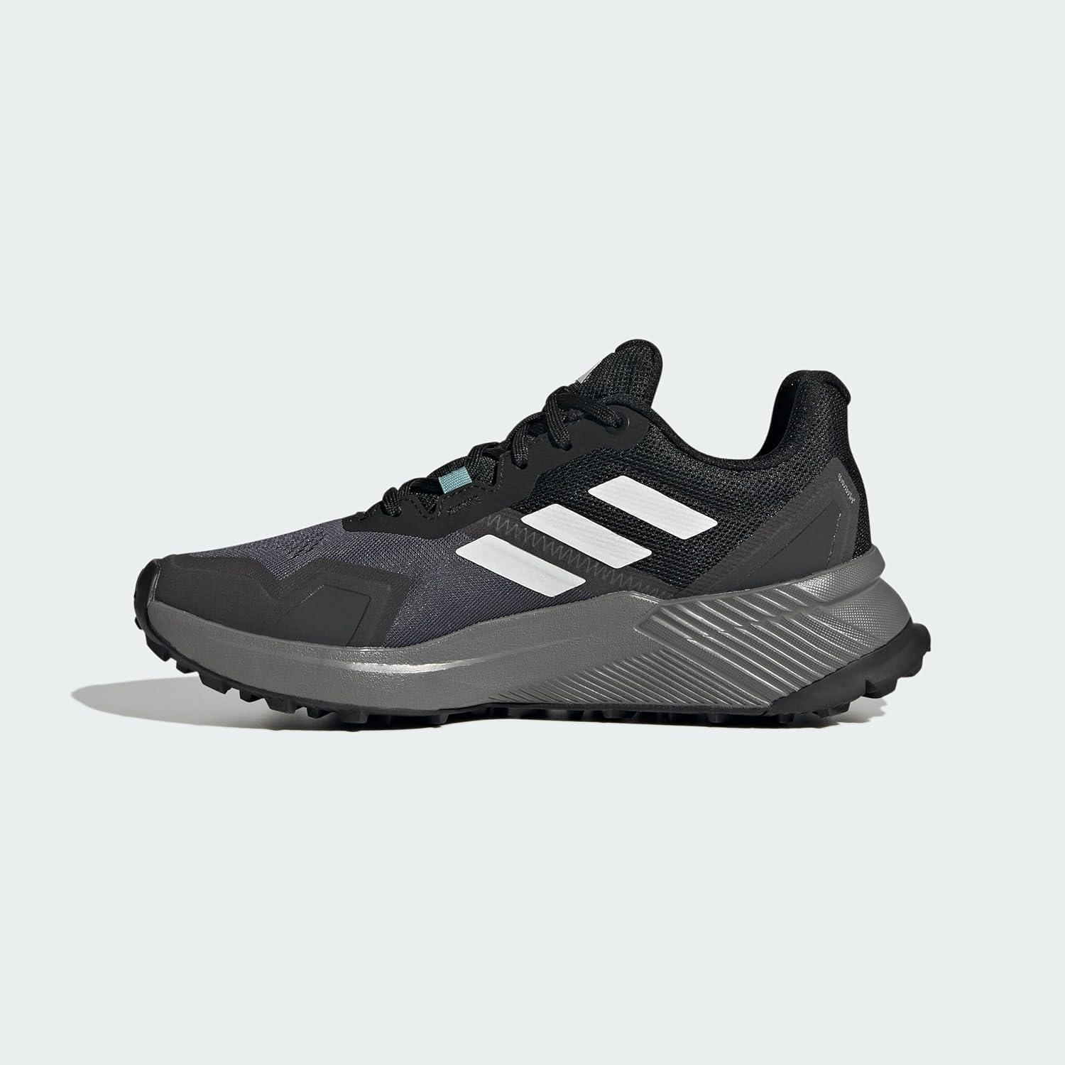imageadidas Womens Trail Running ShoesBlackCrystal WhiteGrey