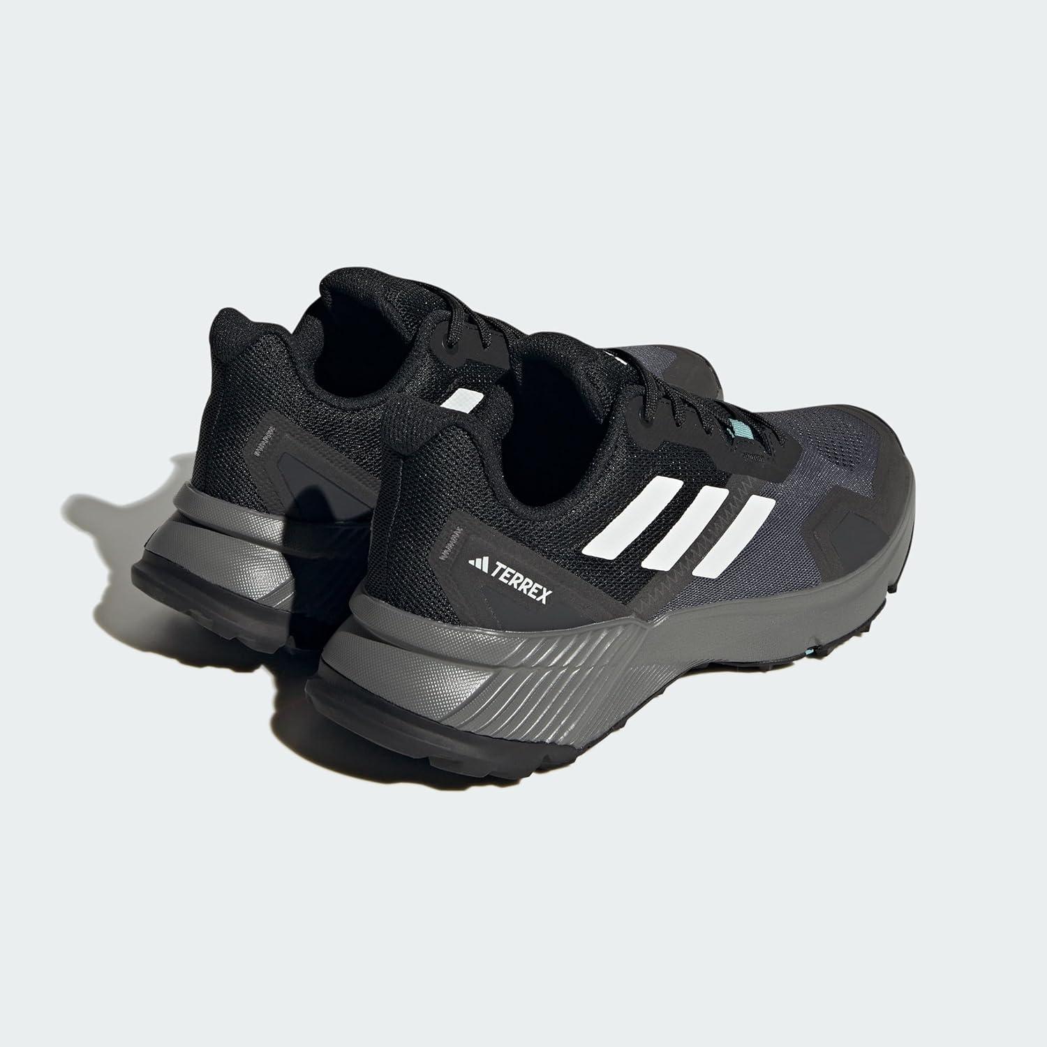 imageadidas Womens Trail Running ShoesBlackCrystal WhiteGrey