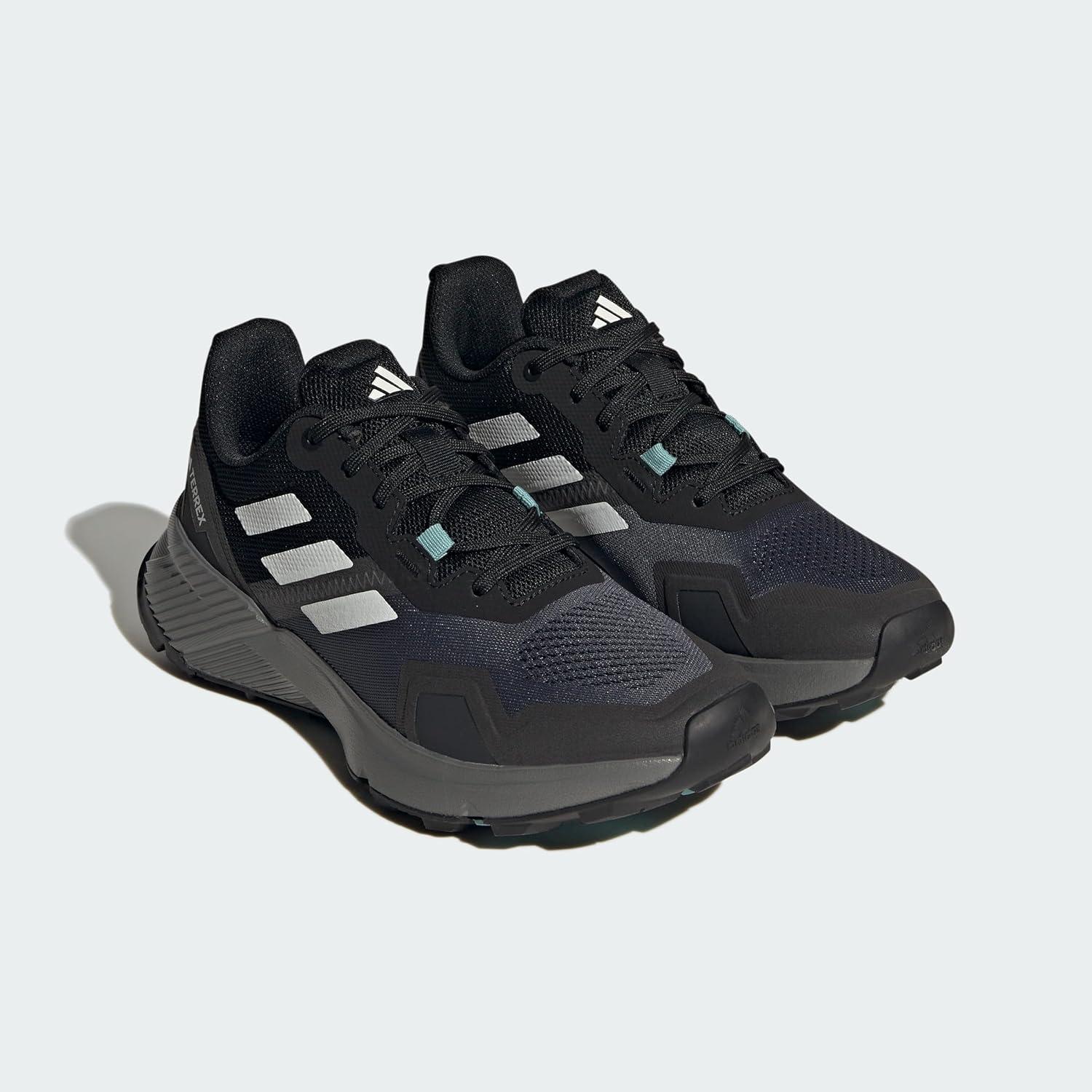 imageadidas Womens Trail Running ShoesBlackCrystal WhiteGrey