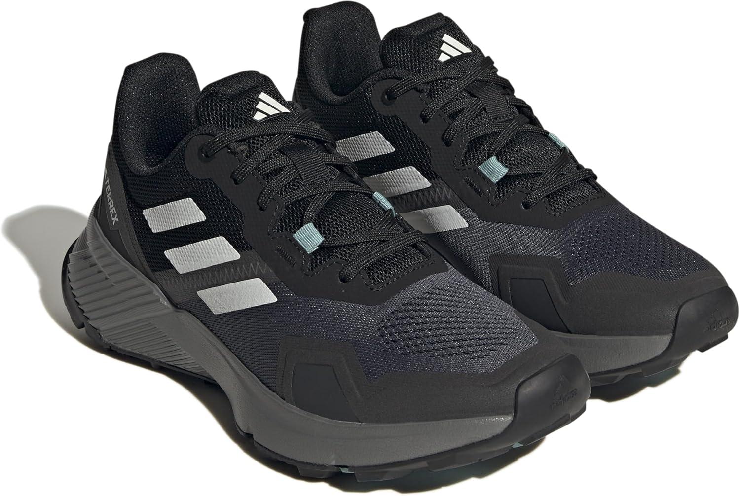 imageadidas Womens Trail Running ShoesCore Black Crystal White Grey Four