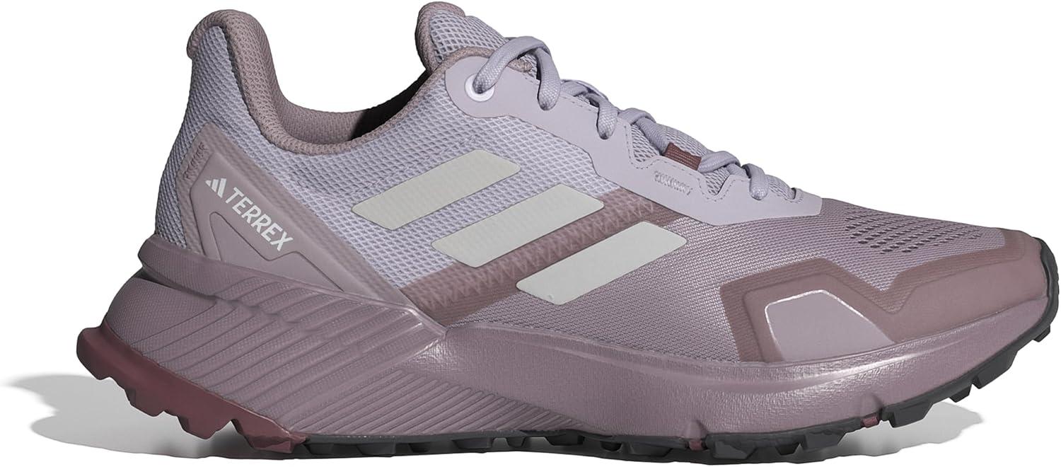 imageadidas Womens Trail Running ShoesPreloved Fig Grey One Quiet Crimson