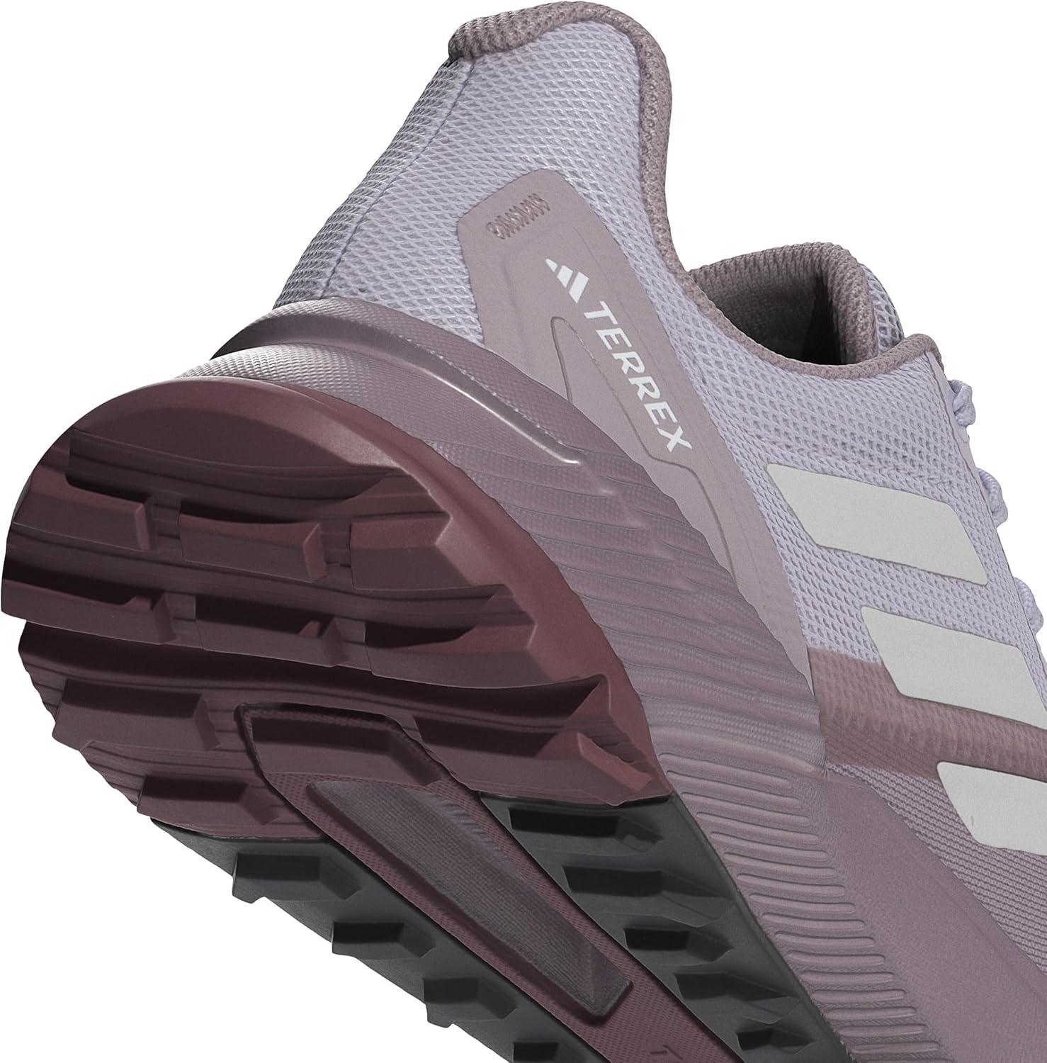 imageadidas Womens Trail Running ShoesPreloved Fig Grey One Quiet Crimson