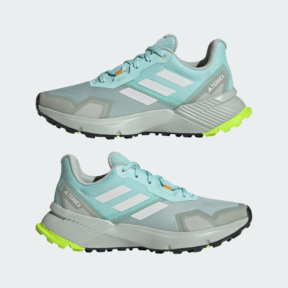 imageadidas Womens Trail Running ShoesSemi Flash AquaCrystal WhiteWonder Silver