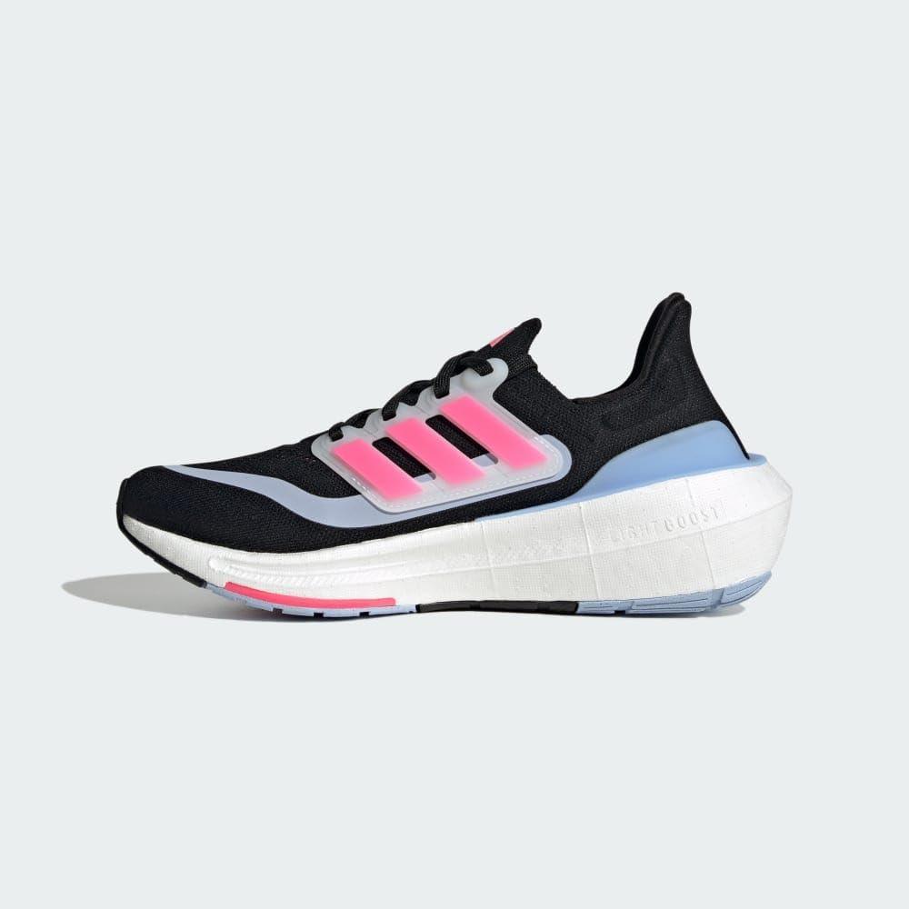 imageadidas Womens Ultraboost Light Running Shoes SneakerBlackLucid PinkBlue Dawn