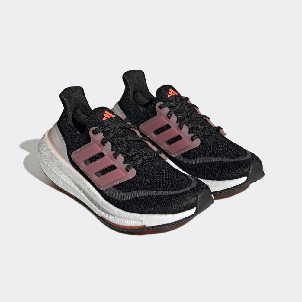 imageadidas Womens Ultraboost Light Running Shoes SneakerBlackPink StrataGrey