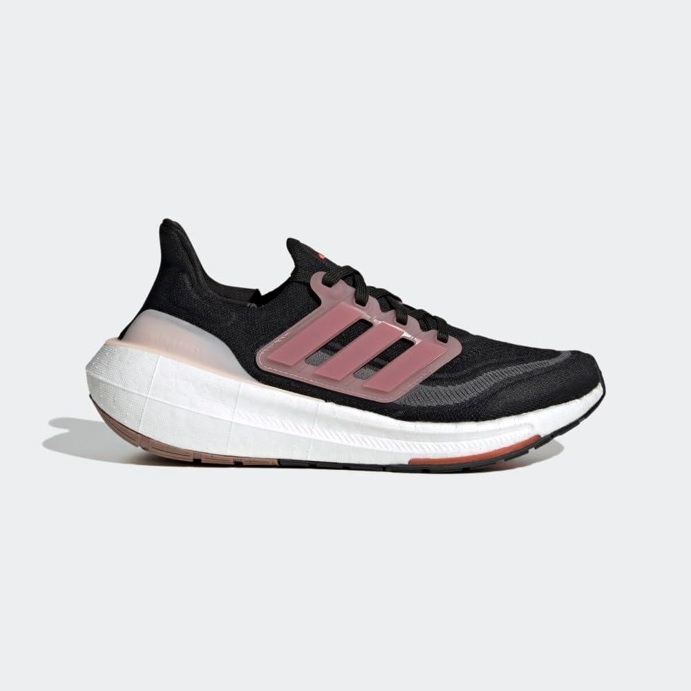 imageadidas Womens Ultraboost Light Running Shoes SneakerBlackPink StrataGrey