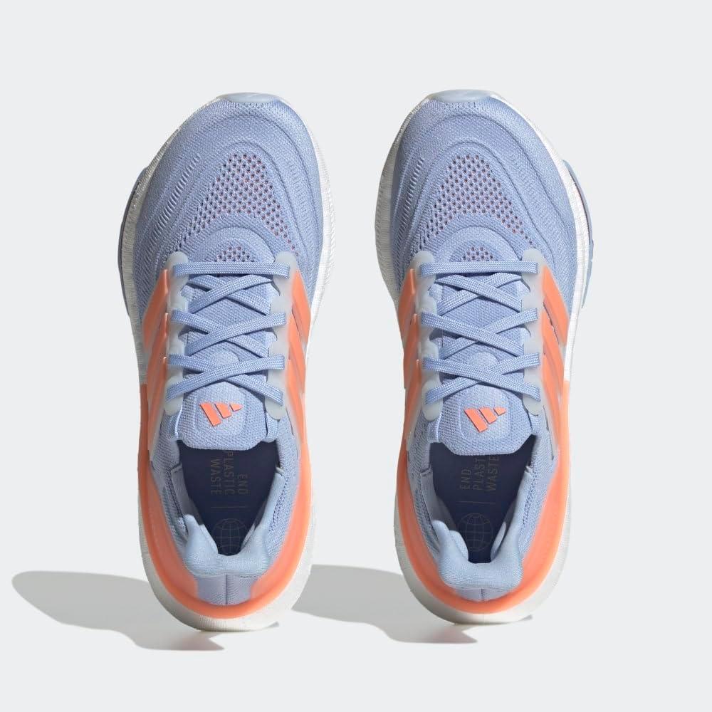 imageadidas Womens Ultraboost Light Running Shoes SneakerBlue DawnCoral FusionBlue Fusion