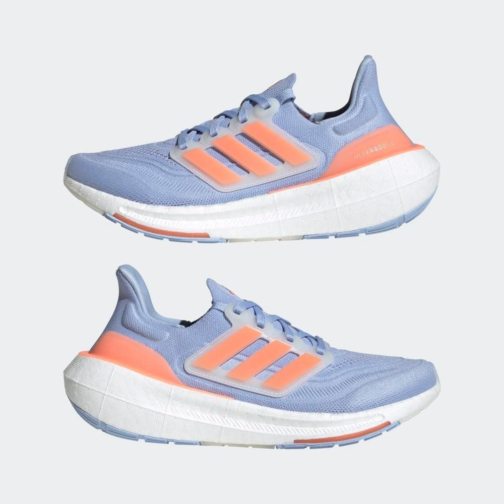 imageadidas Womens Ultraboost Light Running Shoes SneakerBlue DawnCoral FusionBlue Fusion