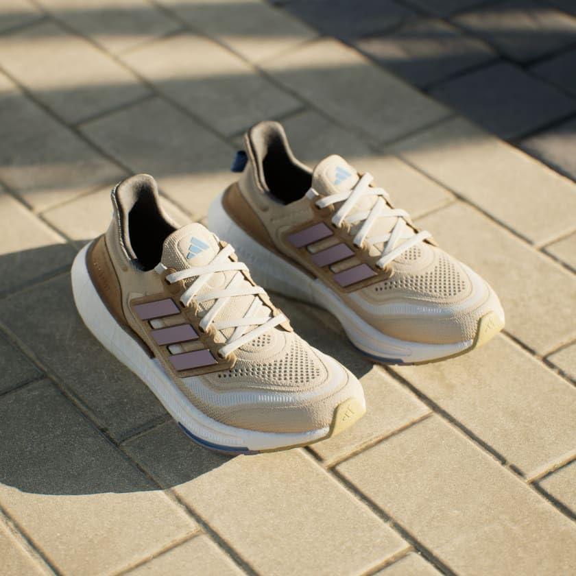 imageadidas Womens Ultraboost Light Running Shoes SneakerCrystal SandPreloved FigBlue Burst