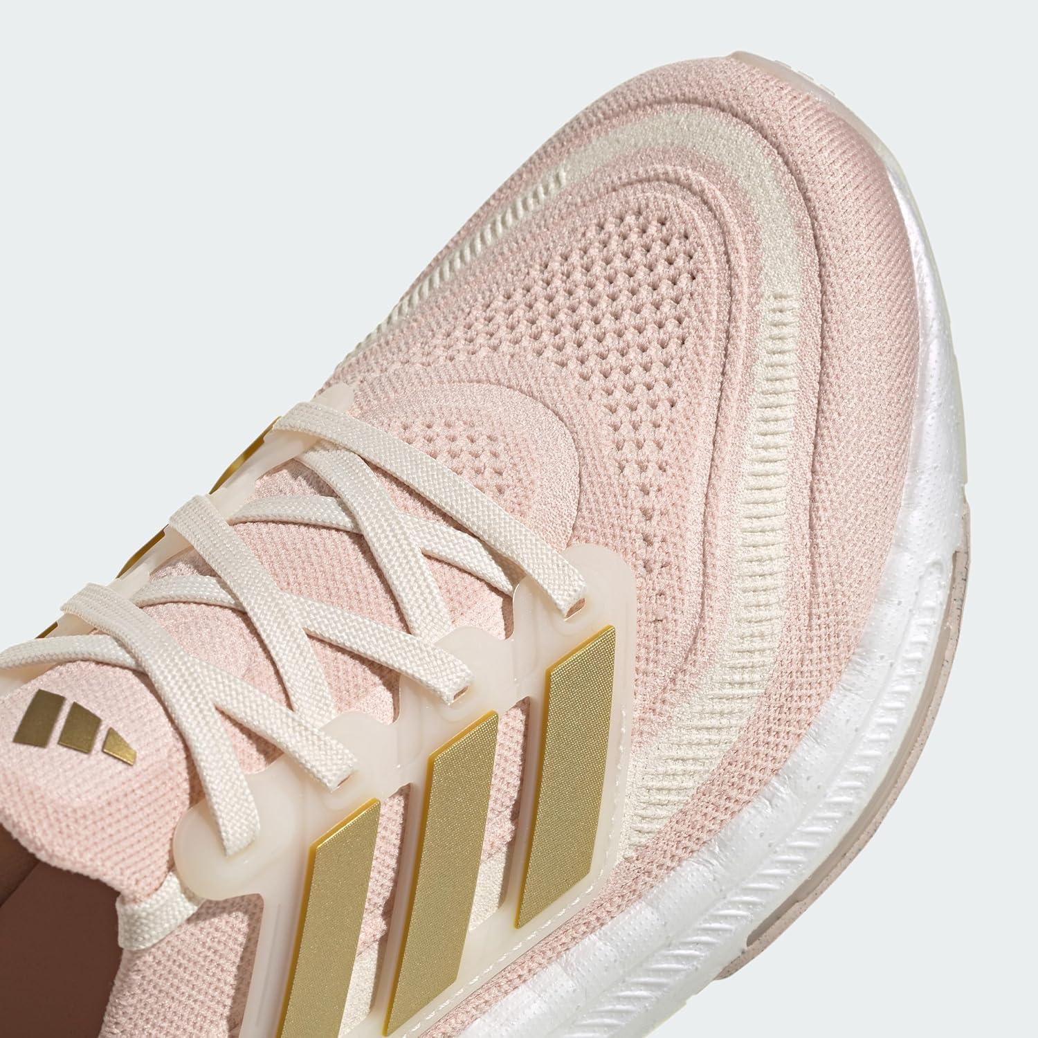 imageadidas Womens Ultraboost Light Running Shoes SneakerQuartzGold Metallicpink