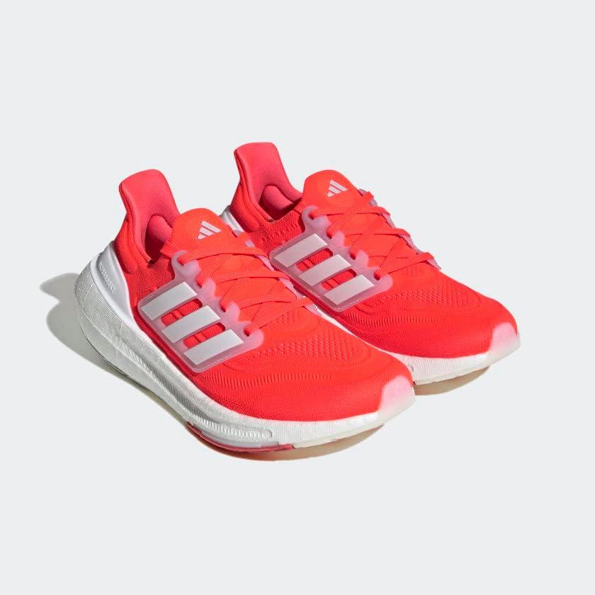imageadidas Womens Ultraboost Light Running Shoes SneakerSolar RedWhiteSilver Dawn