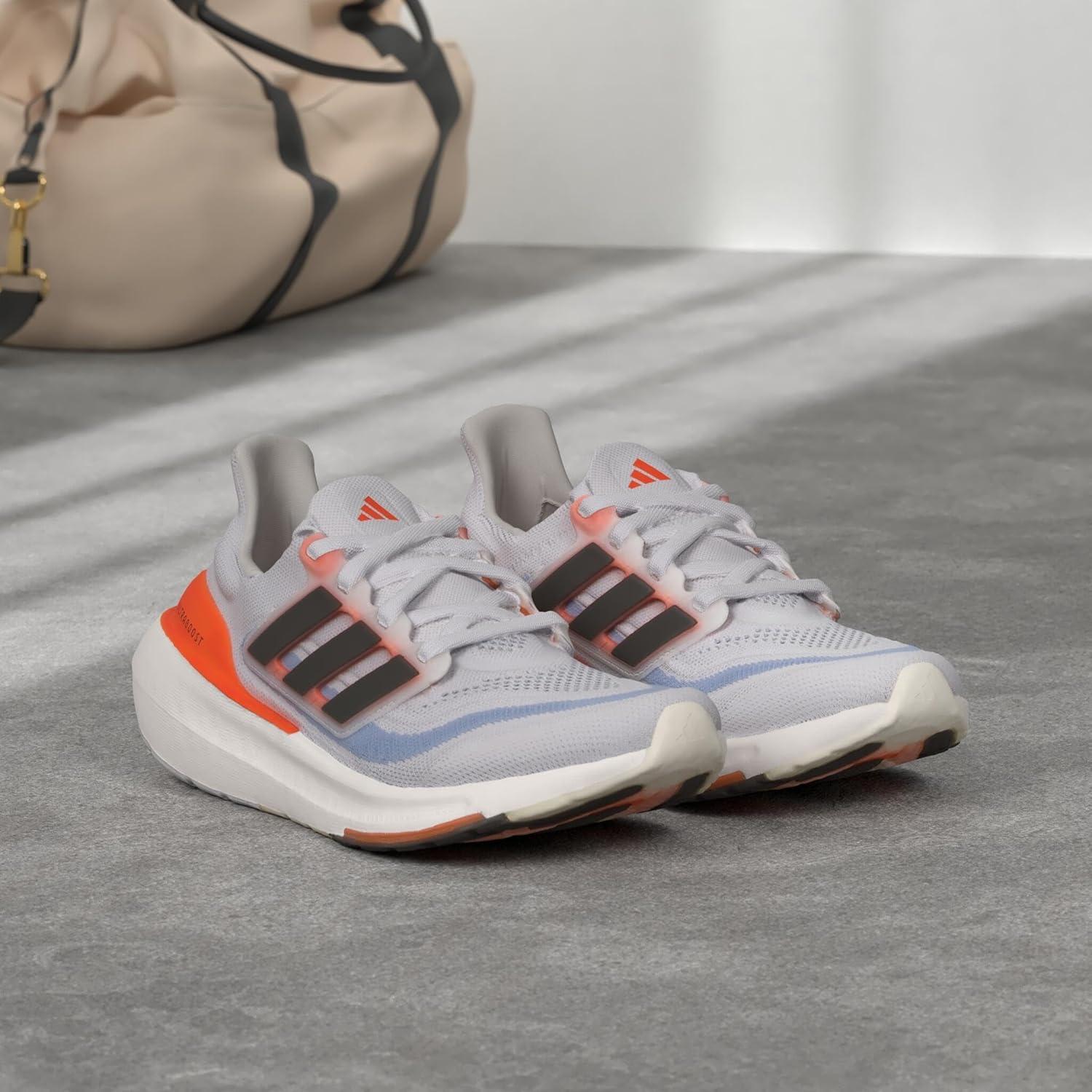 imageadidas Womens Ultraboost Light Running Shoes SneakerWhiteBlackSolar Red