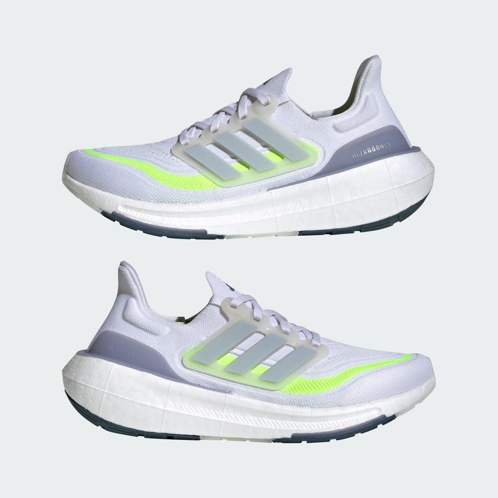 imageadidas Womens Ultraboost Light Running Shoes SneakerWhiteWonder BlueLucid Lemon