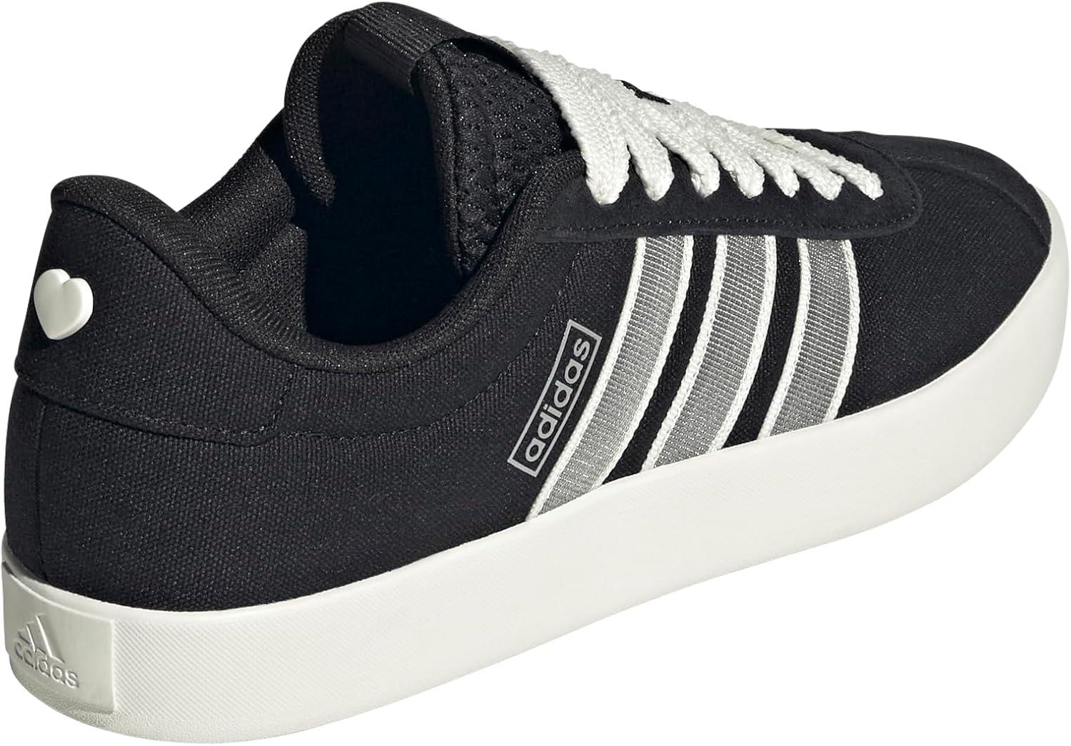 imageadidas Womens VL Court 30 SneakerBlackOff WhiteClear Sky