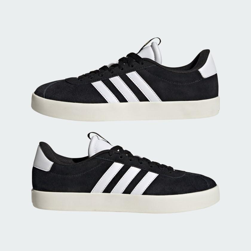 imageadidas Womens VL Court 30 SneakerBlackWhiteGold Metallic