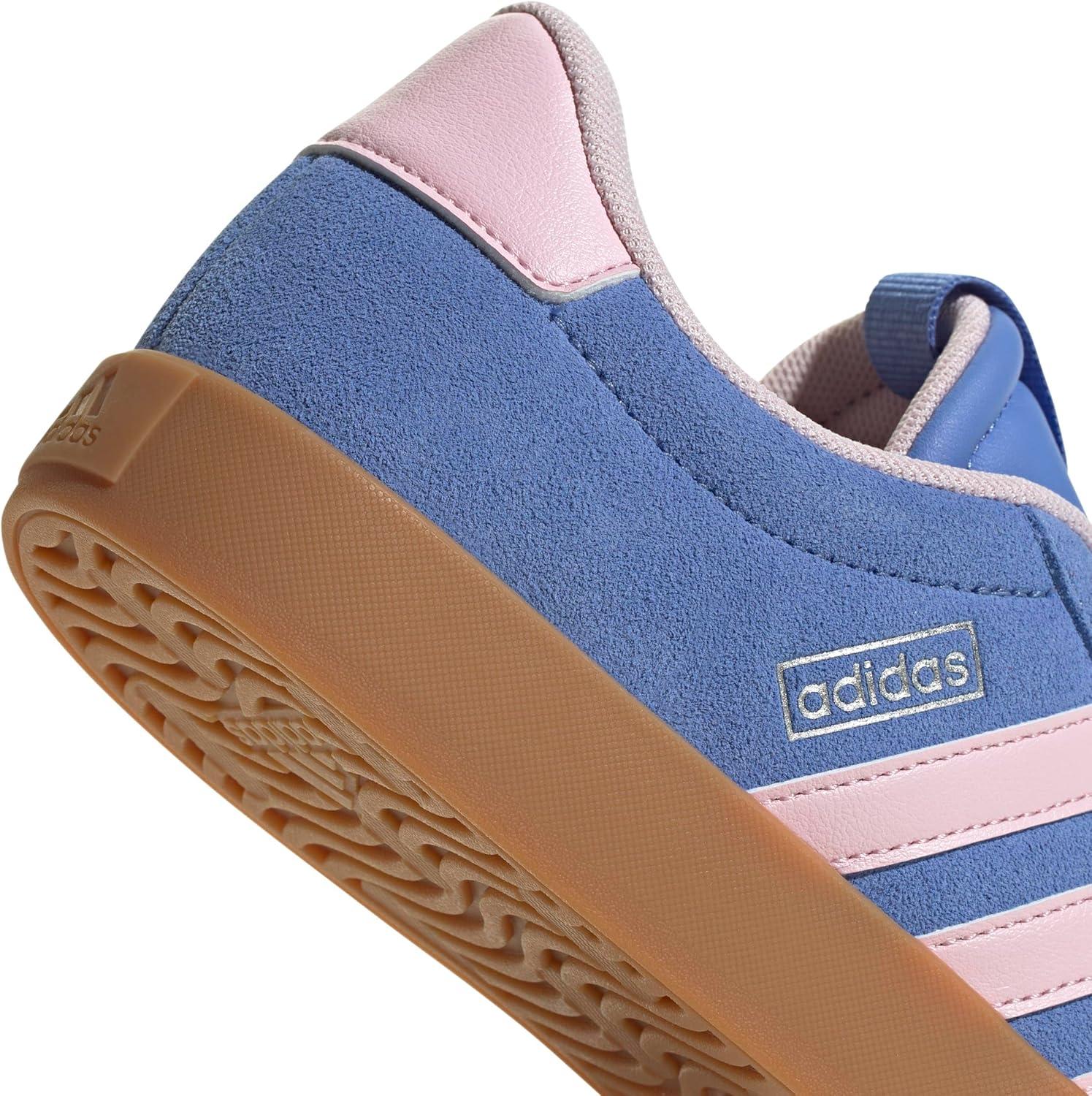 imageadidas Womens VL Court 30 SneakerBlue FusionClear PinkSilver Metallic