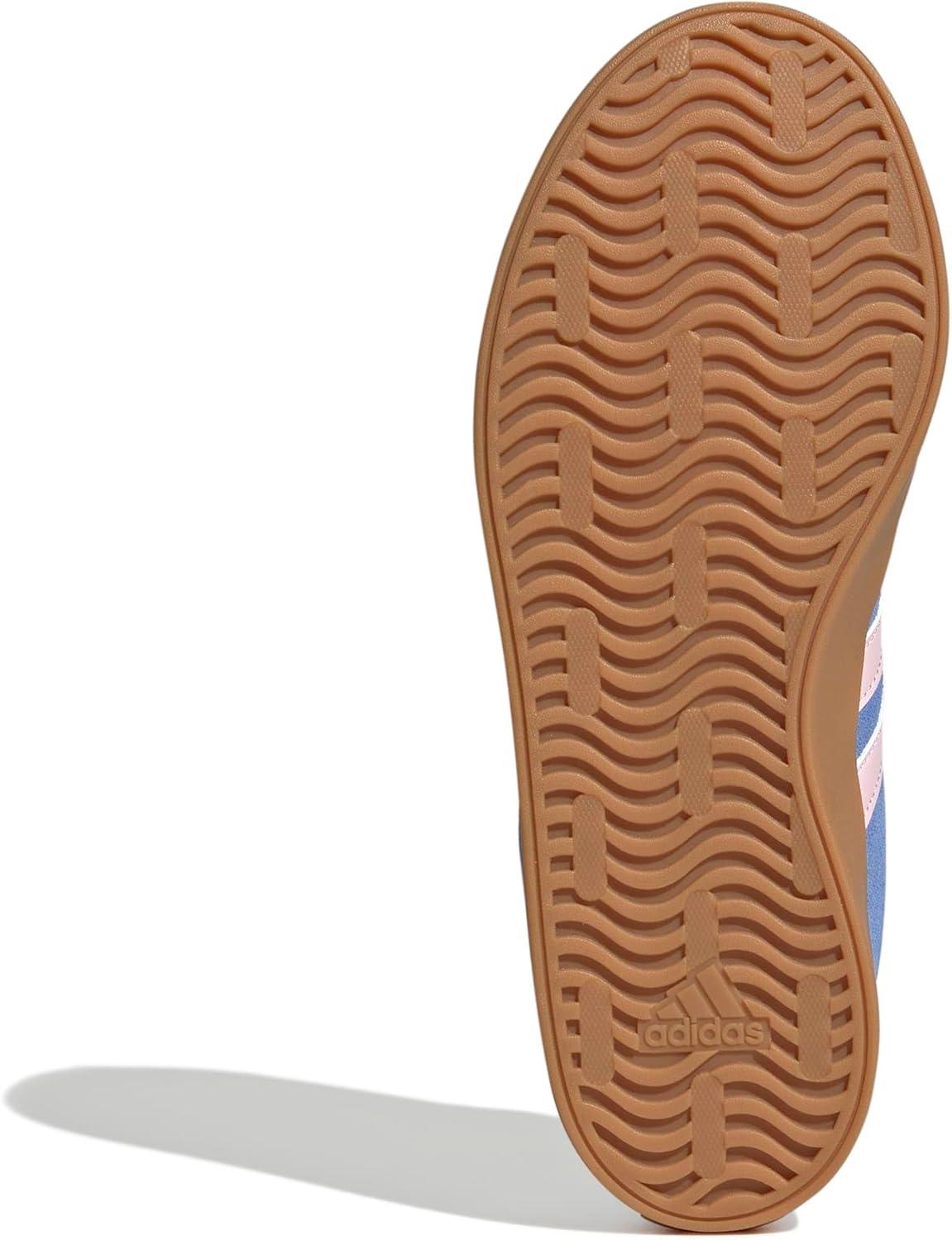 imageadidas Womens VL Court 30 SneakerBlue FusionClear PinkSilver Metallic