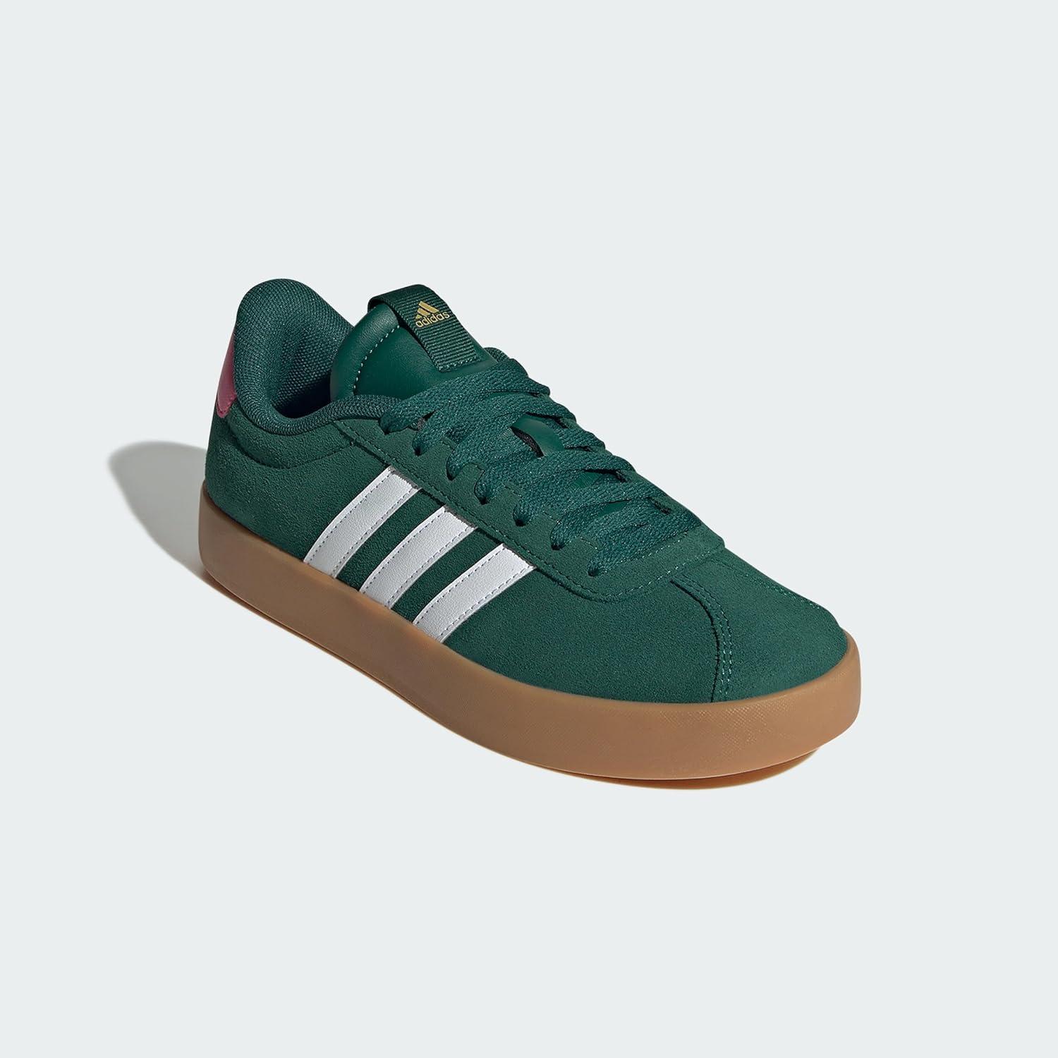 imageadidas Womens VL Court 30 SneakerCollegiate Green Cloud White Pulse Magenta