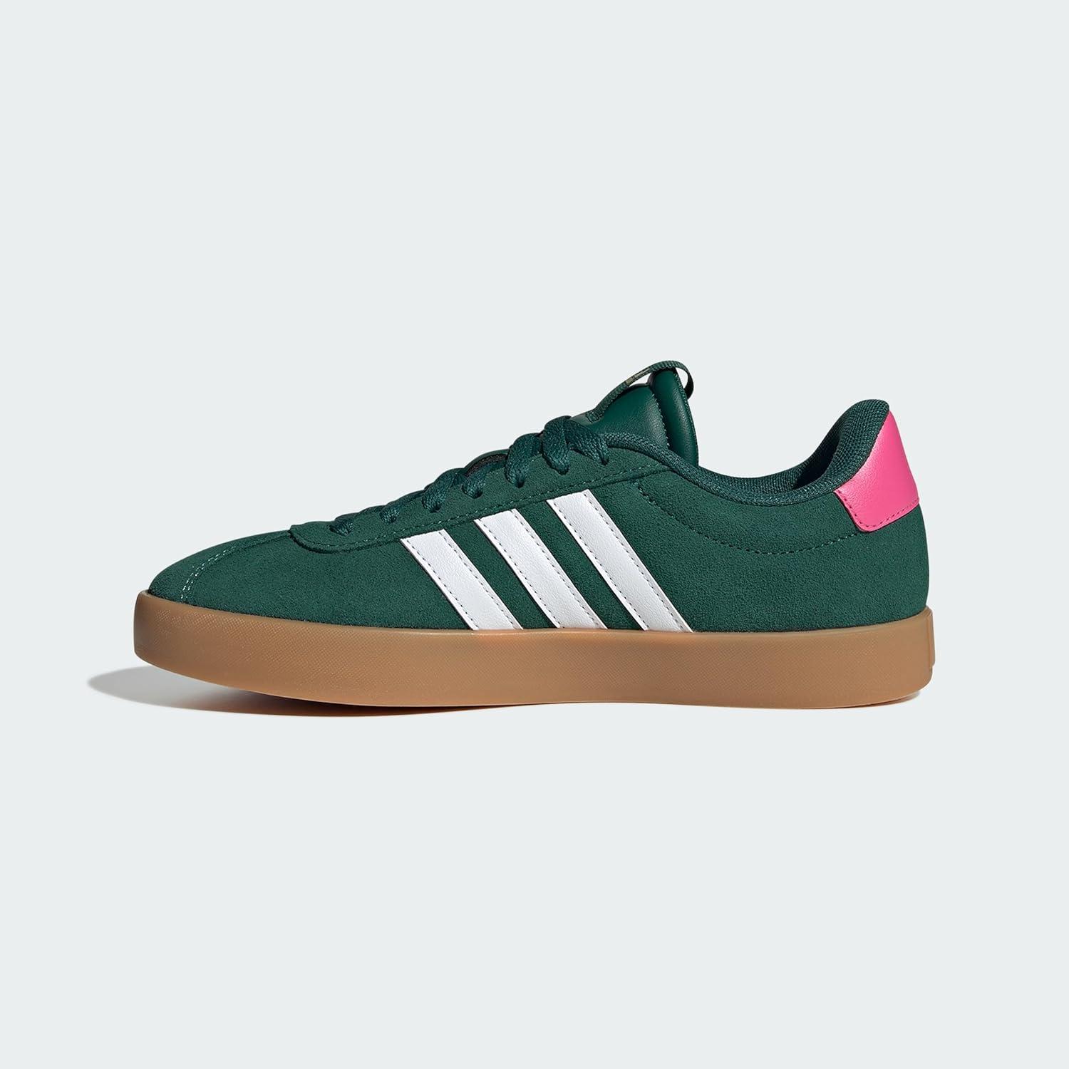 imageadidas Womens VL Court 30 SneakerCollegiate Green Cloud White Pulse Magenta
